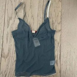 VINTAGE Hollister Lace Tank Cami Cami Tank Top Strappy new rare Y2K